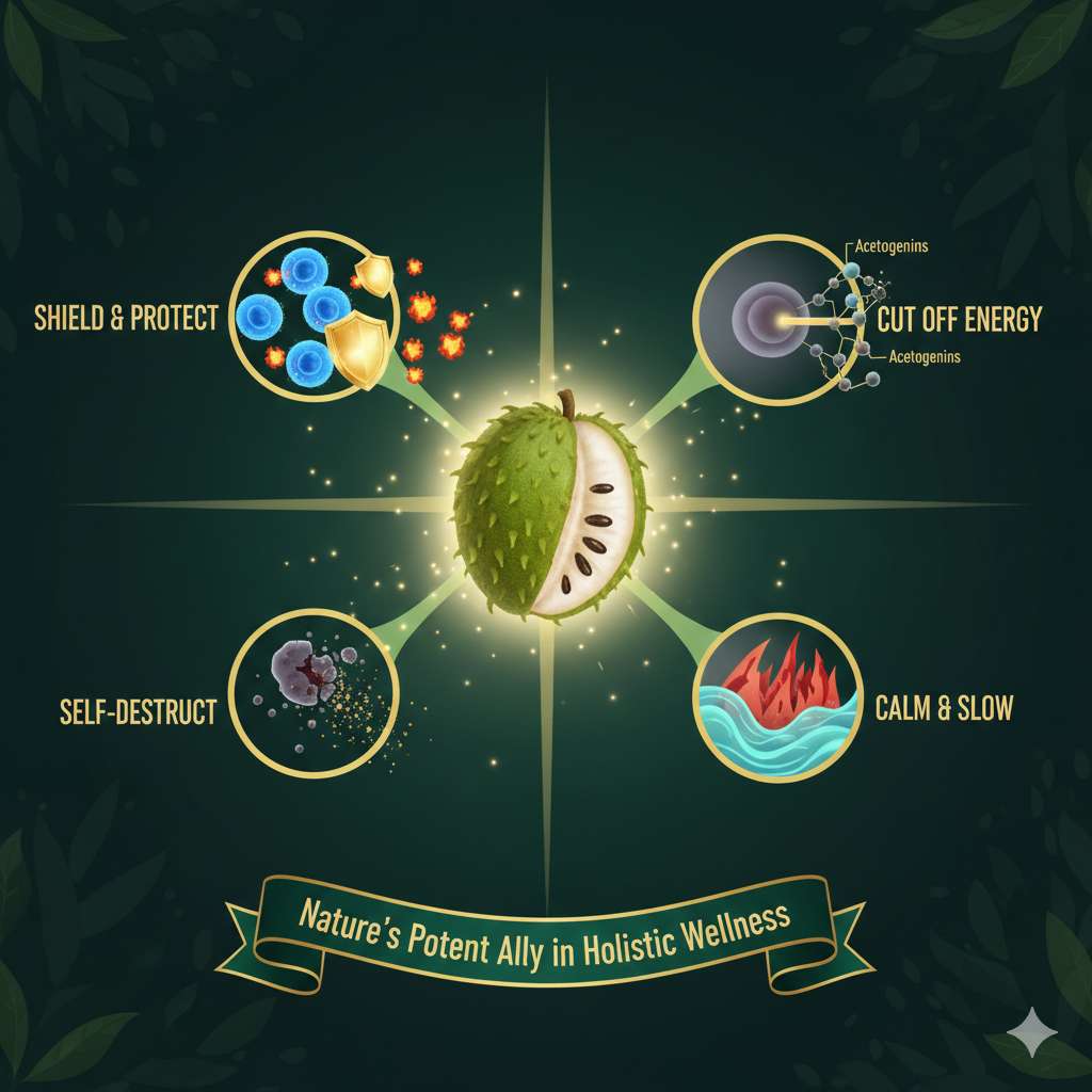 4-way soursop mechanism